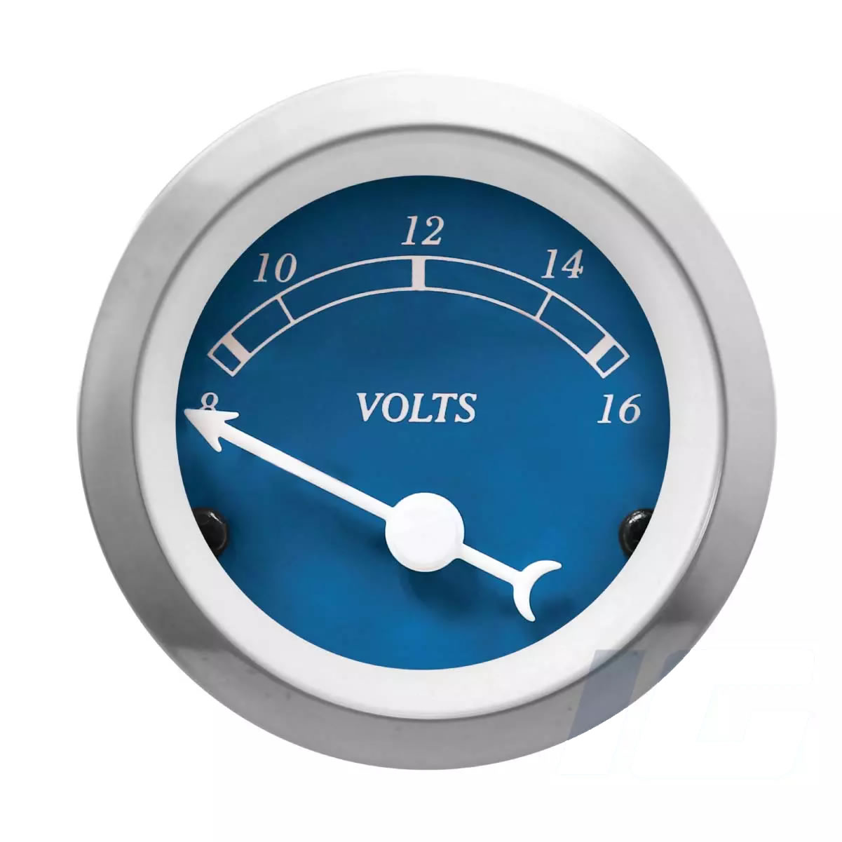 Blue Face Red Needle - Volt Gauge For Vintage Car